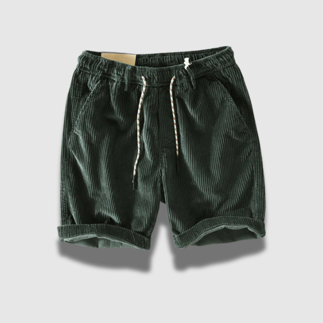 Pantaloncini Uomo in Velluto a Coste Morbidi e Traspiranti