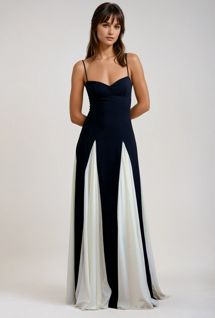 Abito Lungo Donna Cerimonia Elegante Fluttuante - Vesarelli
