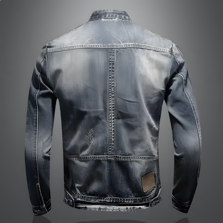 Denim Giacca Uomo | Chiusura Zip & Tasche con Zip