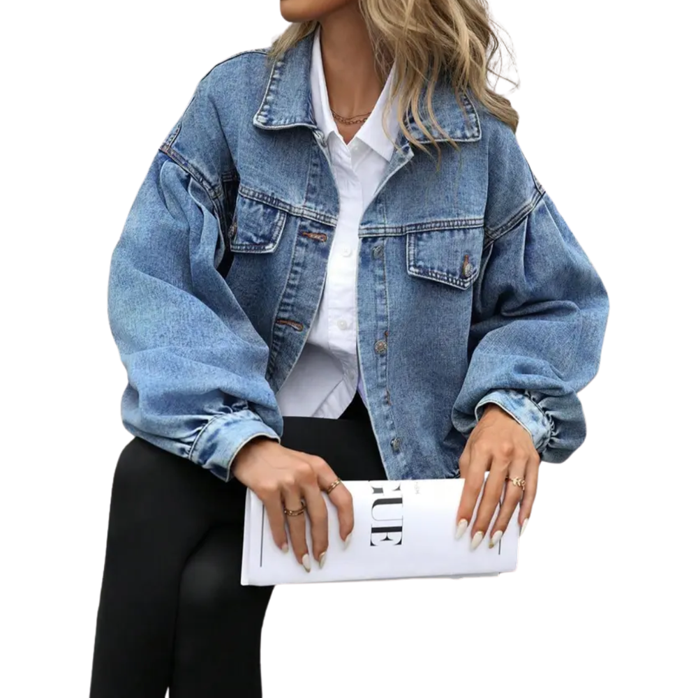 Denim giacca Donna | Taglio ampio chic & Linea cropped slancia