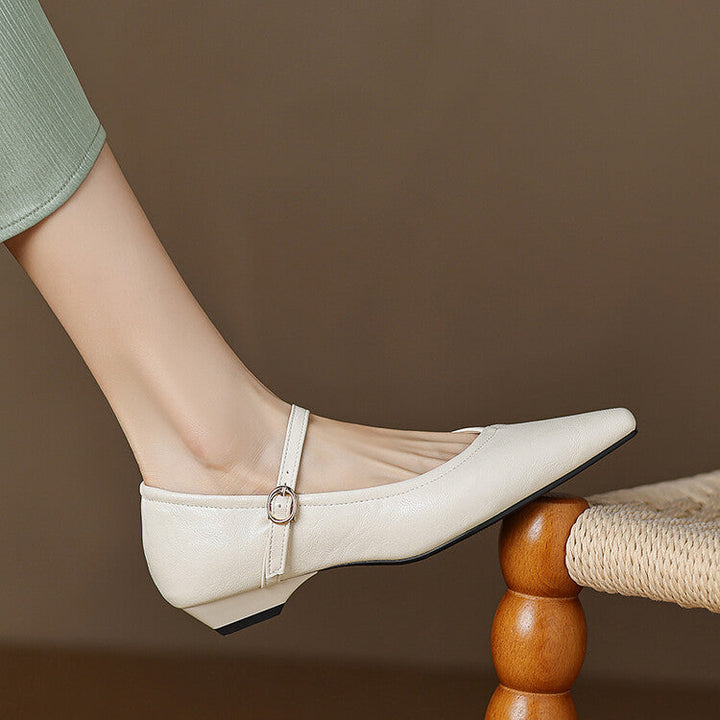 Ballerine Donna Punta Tonda con Cinturino Classiche