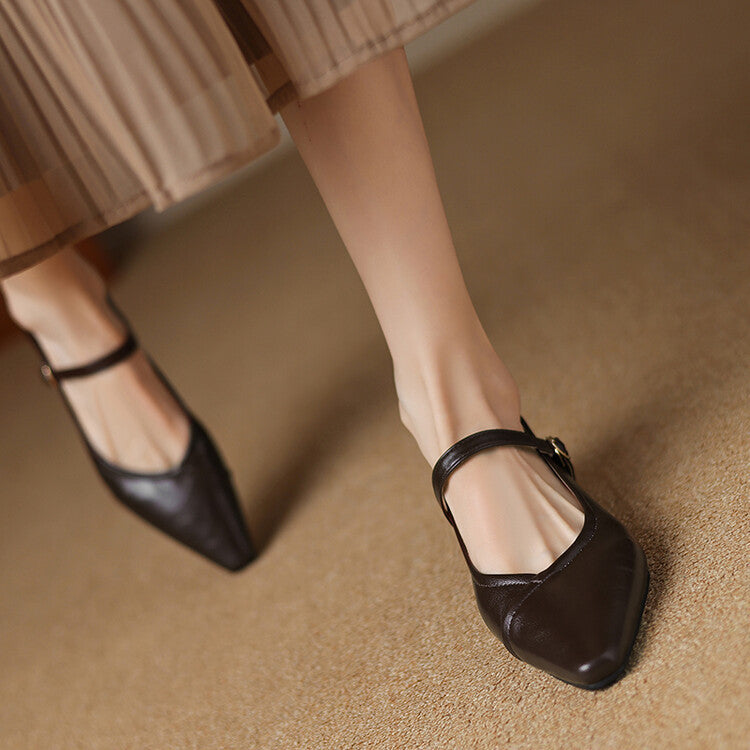 Ballerine Donna Punta Tonda con Cinturino Classiche