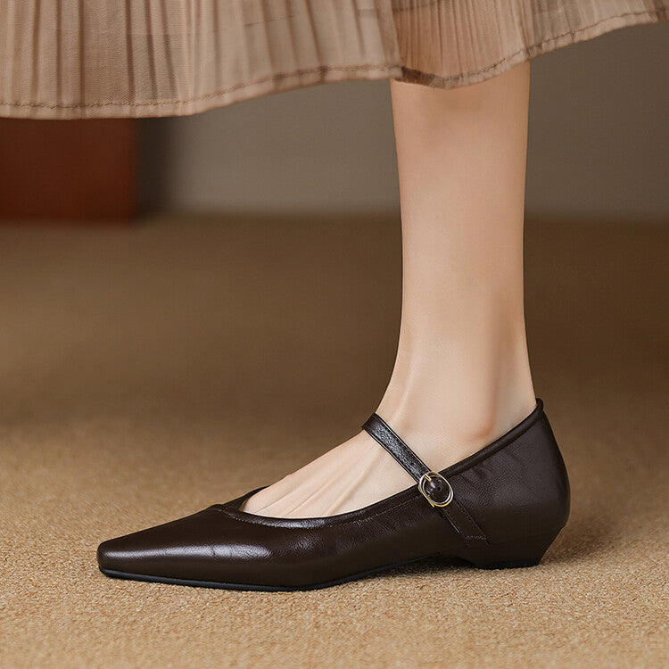 Ballerine Donna Punta Tonda con Cinturino Classiche