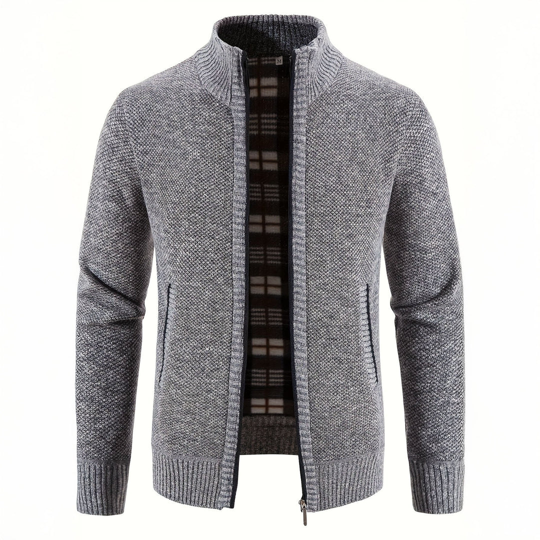 Gilet Uomo con Zip Tessuto Leggero Slim Fit