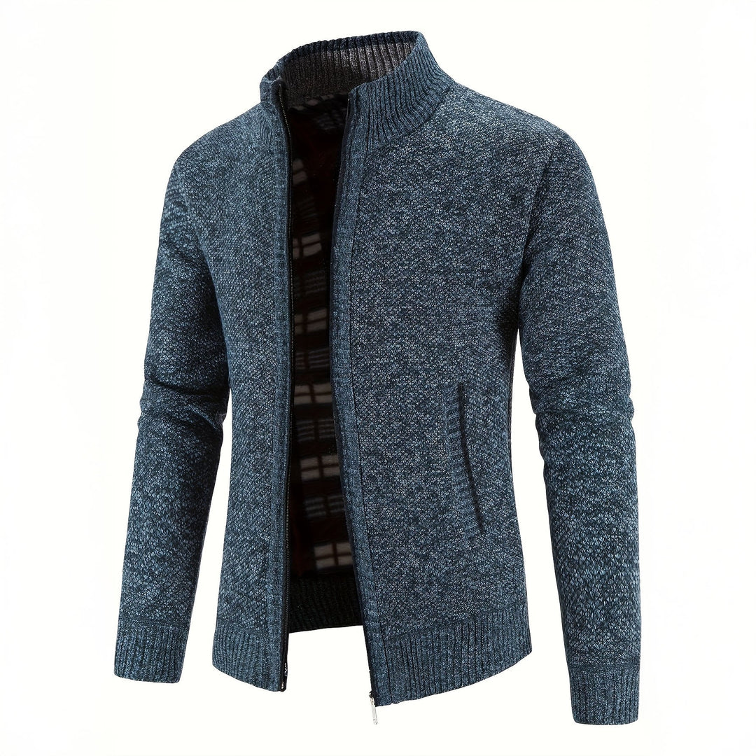 Gilet Uomo con Zip Tessuto Leggero Slim Fit