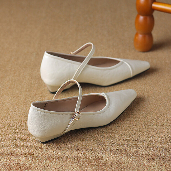 Ballerine Donna Punta Tonda con Cinturino Classiche