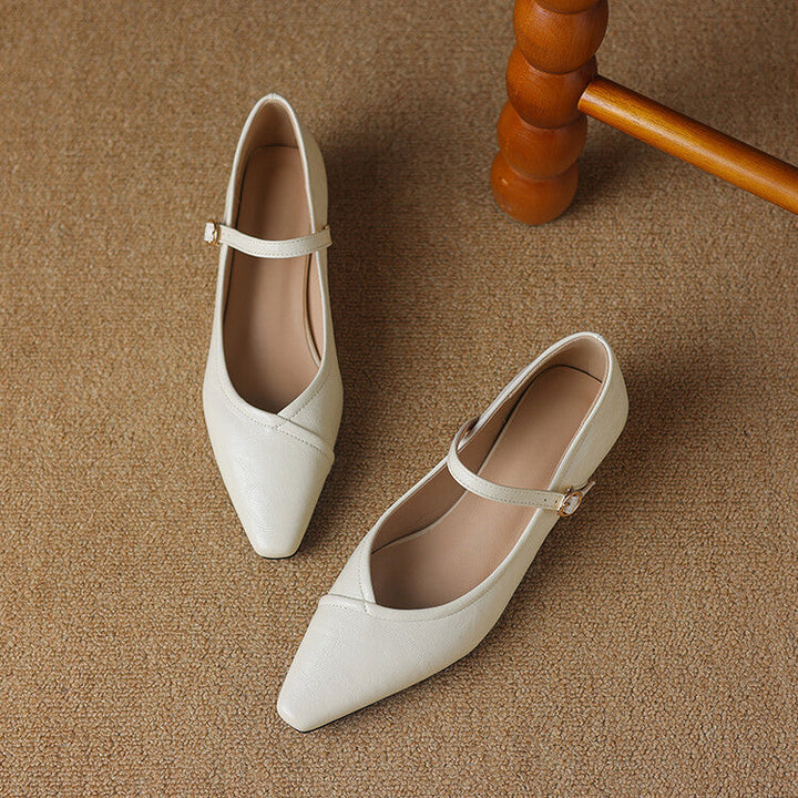 Ballerine Donna Punta Tonda con Cinturino Classiche