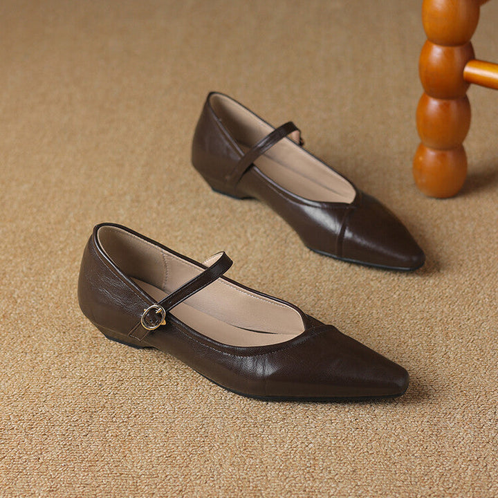 Ballerine Donna Punta Tonda con Cinturino Classiche