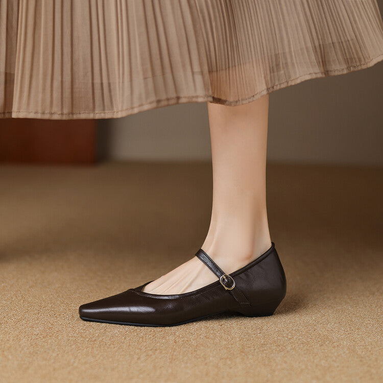 Ballerine Donna Punta Tonda con Cinturino Classiche