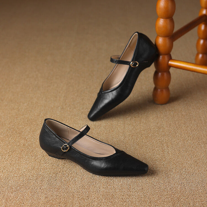 Ballerine Donna Punta Tonda con Cinturino Classiche