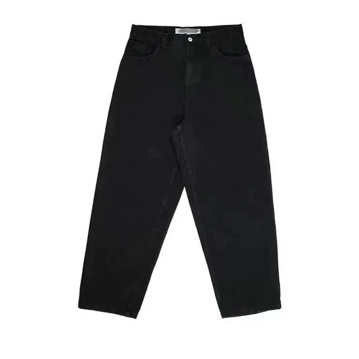 Jeans Uomo Streetwear Cotone Vestibilità Oversize Ampia