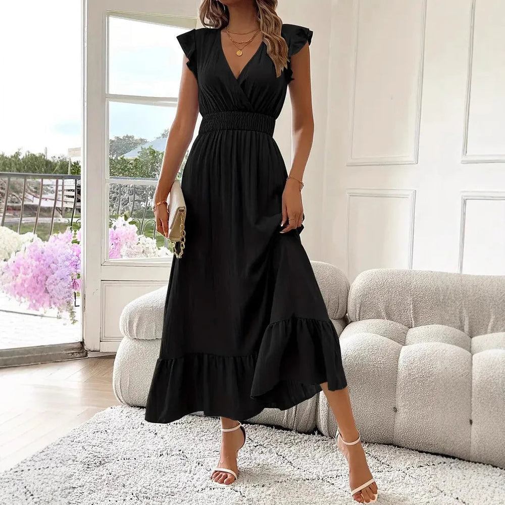 Diana | Elegante Abito da Donna Maxi con Volant per Cerimonie e Occasioni Speciali 1