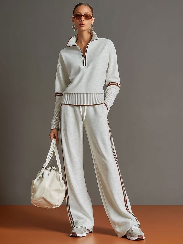 Set Coordinato Donna Tessuto Fluido Stile Elegante - Vesarelli