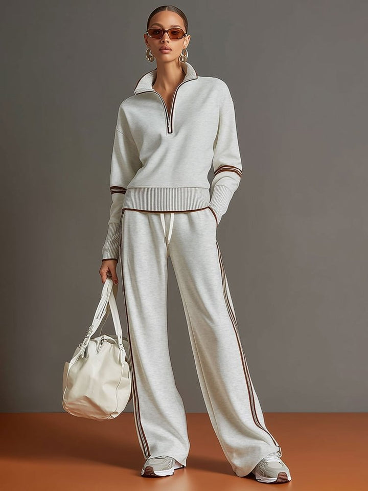 Set Coordinato Donna Tessuto Fluido Stile Elegante - Vesarelli