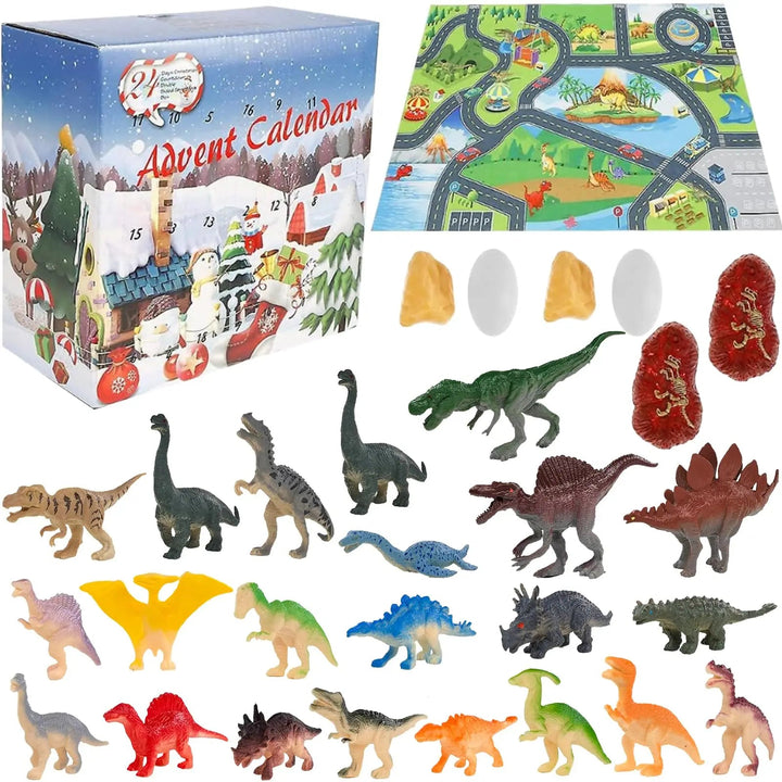 Calendario Avvento Educativo Dinosauri con Personaggi Realistici - Vesarelli