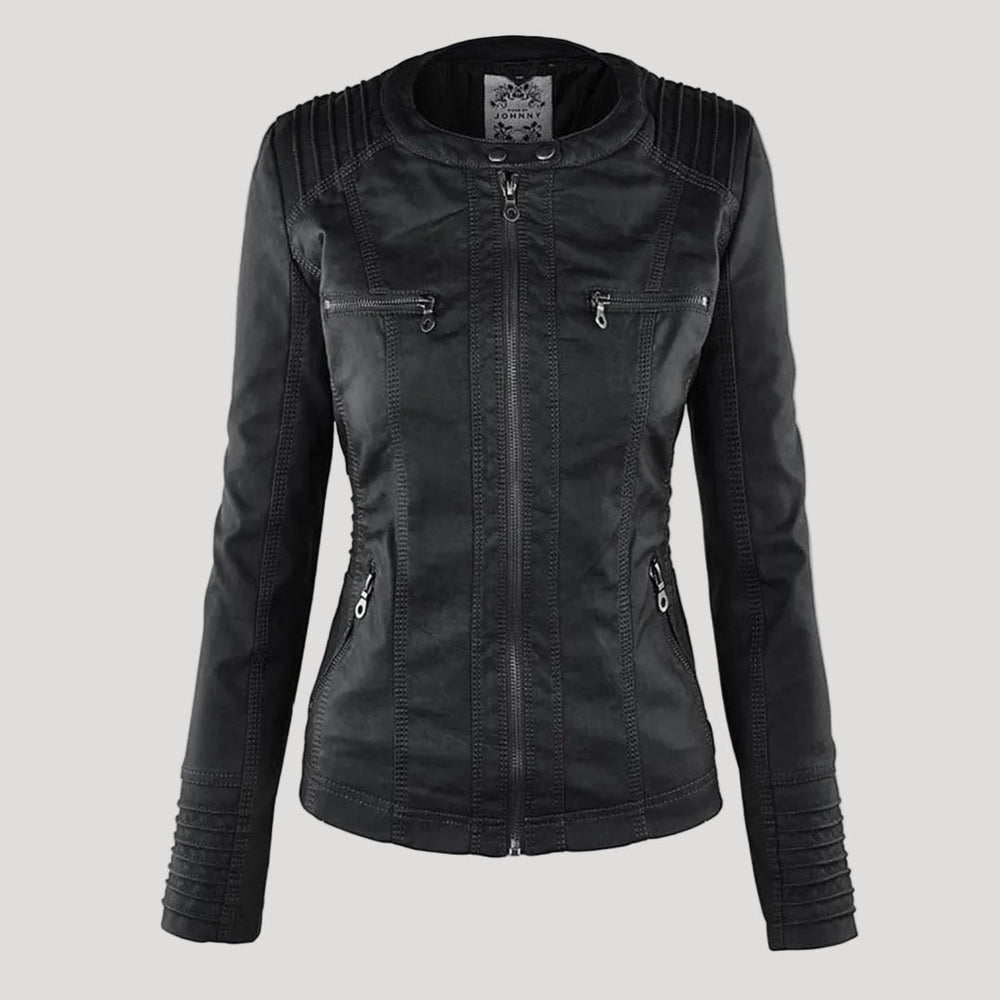 Dorella | Elegante Giacca Pelle Donna con Cappuccio Rimovibile per Comfort e Stile 1