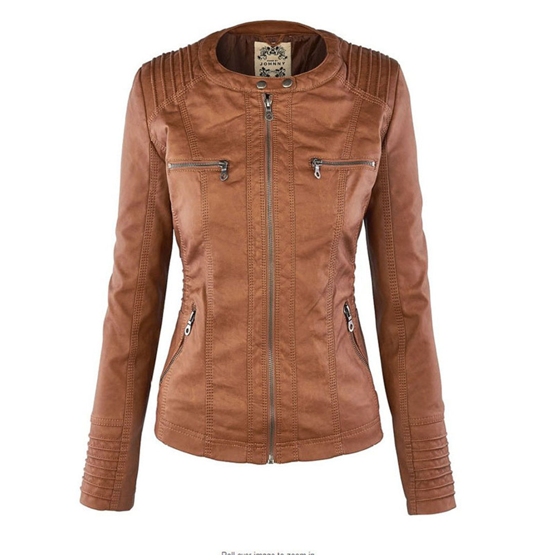 Dorella | Elegante Giacca Pelle Donna con Cappuccio Rimovibile per Comfort e Stile 7