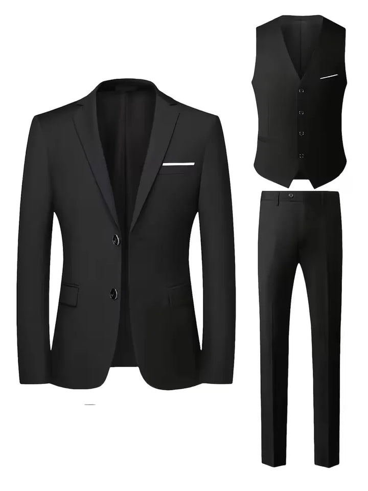 Completo Uomo Tre Pezzi Elegante Slim Fit