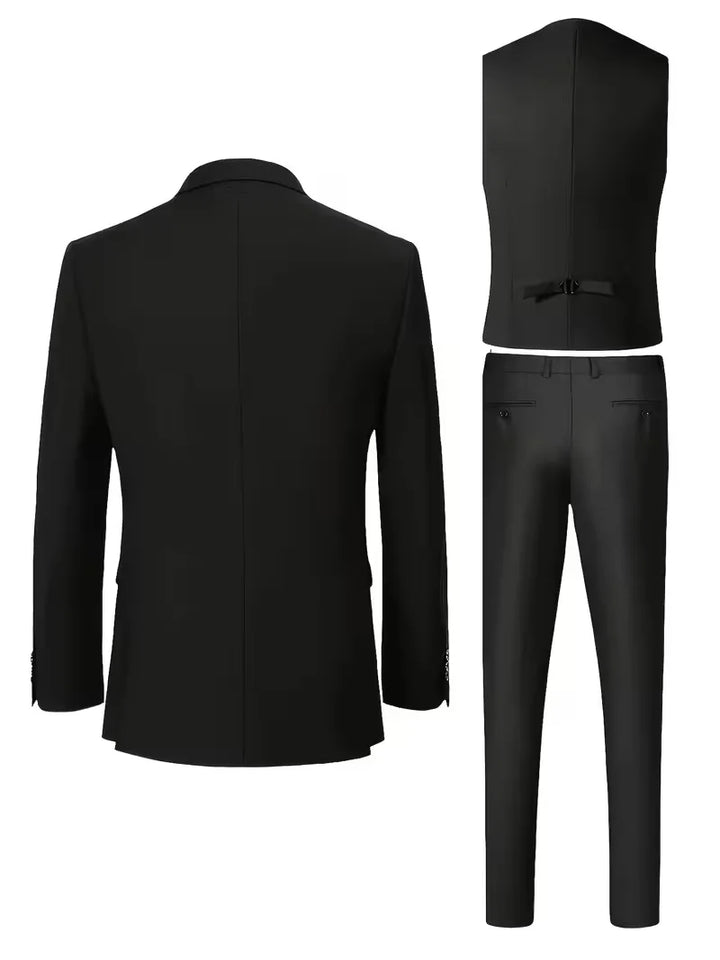 Completo Uomo Tre Pezzi Elegante Slim Fit