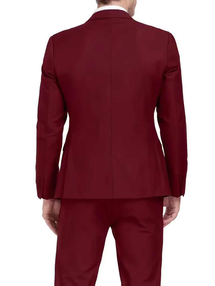Completo Uomo Tre Pezzi Elegante Slim Fit
