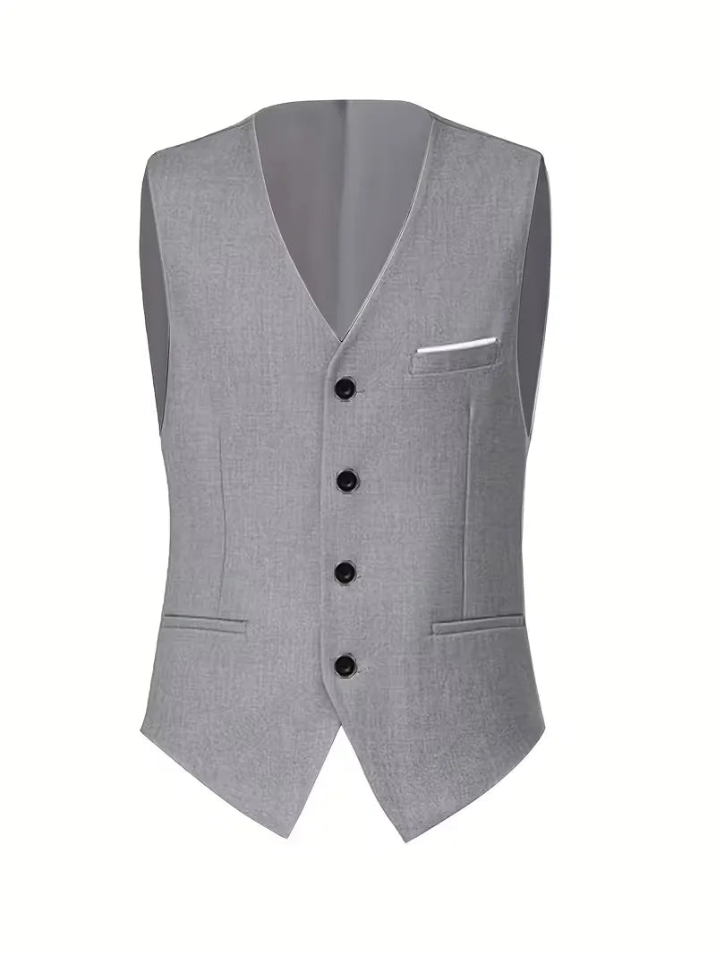 Completo Uomo Tre Pezzi Elegante Slim Fit