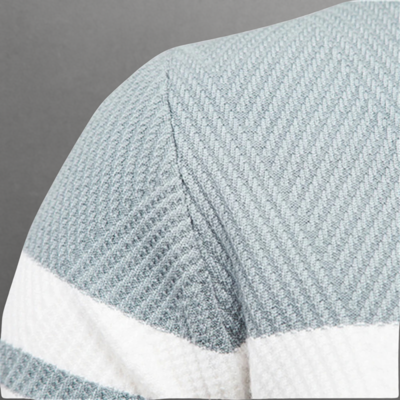 Pullover Uomo Maglia Morbida a Righe Vestibilità Moderna