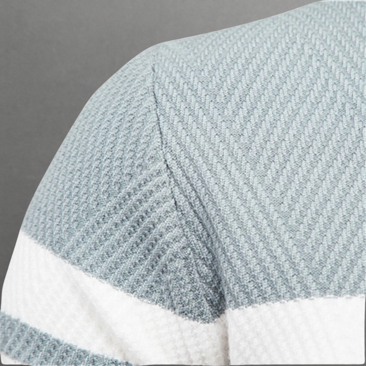 Pullover Uomo Maglia Morbida a Righe Vestibilità Moderna