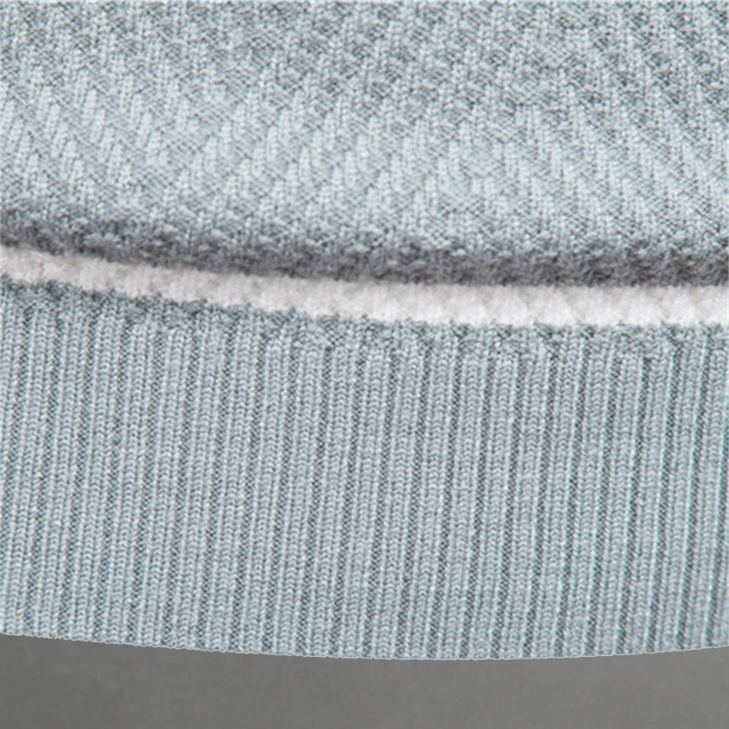 Pullover Uomo Maglia Morbida a Righe Vestibilità Moderna