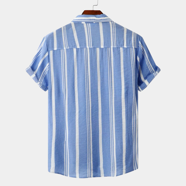 Camicia Uomo a Righe Cotone Vestibilità Classica