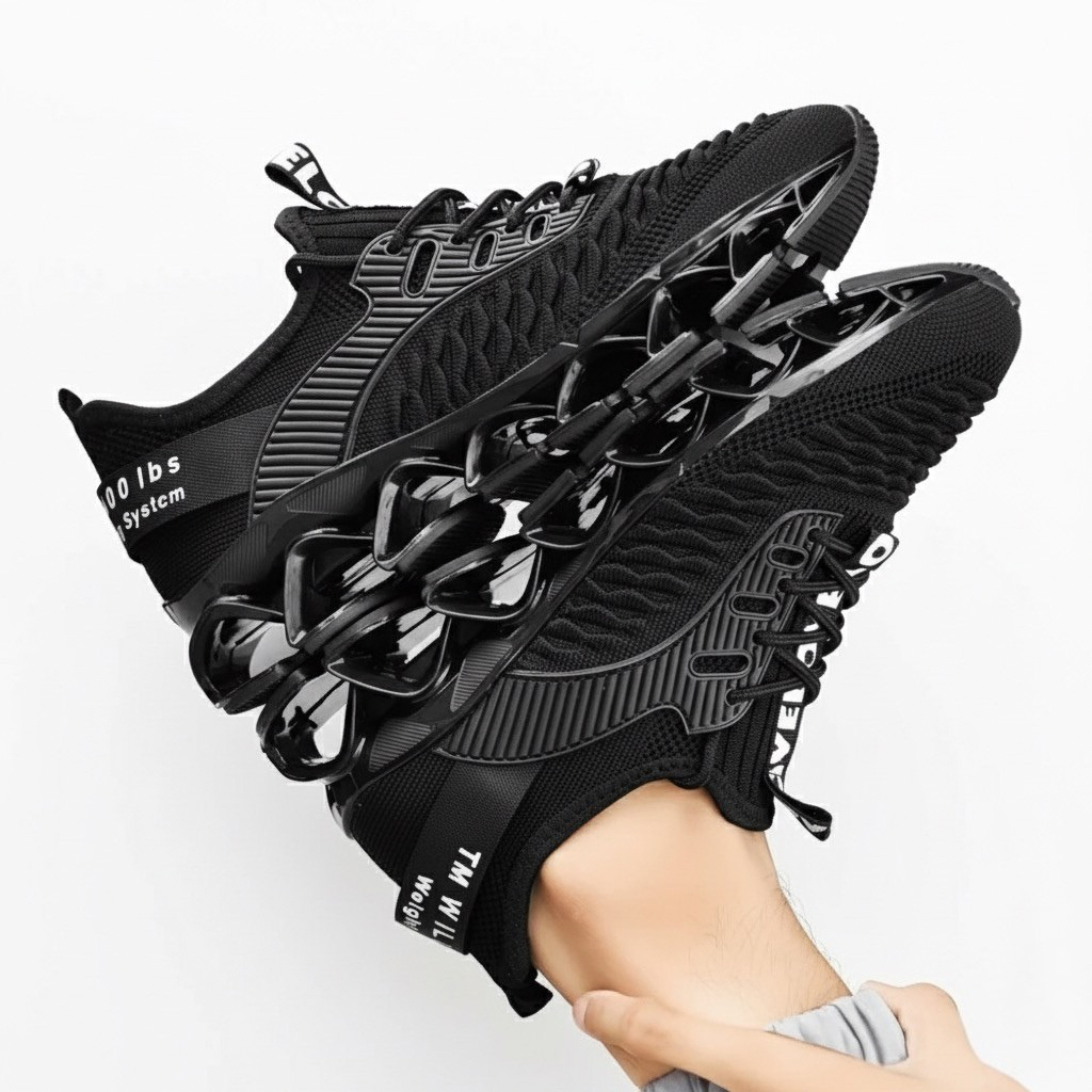 Sneakers Uomo con Rialzo Interno Suola Strutturata Comfort