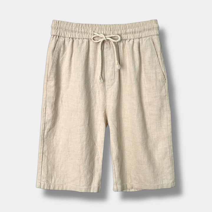 Pantaloncini Uomo Cotone Vita Media Tasche Relaxed Fit