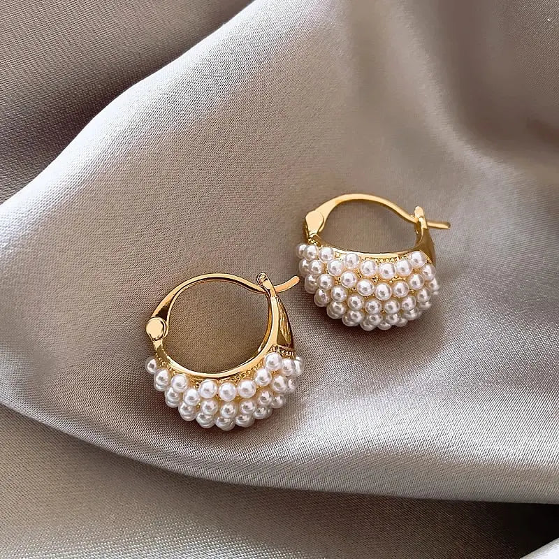 Orecchini Donna Perle Eleganti Stile Estivo - Vesarelli