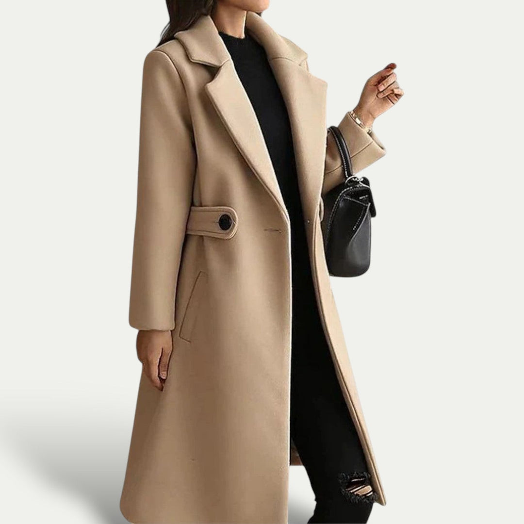 Cappotto Donna in Lana Invernale con Cintura Sottile