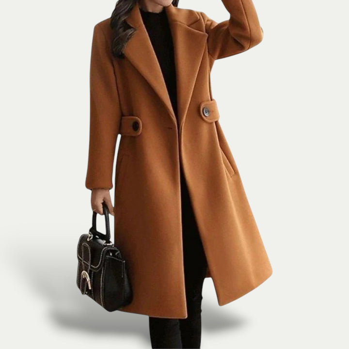 Cappotto Donna in Lana Invernale con Cintura Sottile