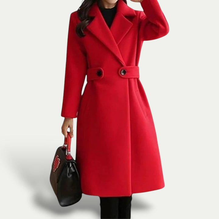 Cappotto Donna in Lana Invernale con Cintura Sottile
