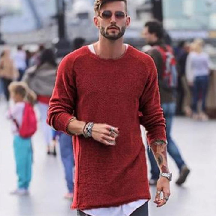 Edwards | Cozy Long-Sleeve Sweater for Men - Lizabella Fashion -  -  - Edwards | Cozy Long-Sleeve Sweater for Men - Lizabella Fashion - #tag1# - #tag2#