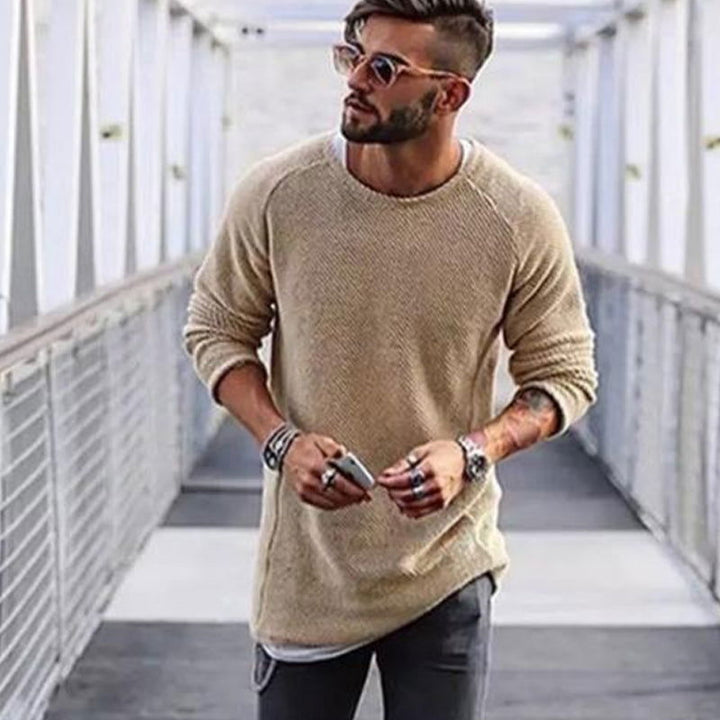 Edwards | Cozy Long-Sleeve Sweater for Men - Lizabella Fashion -  -  - Edwards | Cozy Long-Sleeve Sweater for Men - Lizabella Fashion - #tag1# - #tag2#