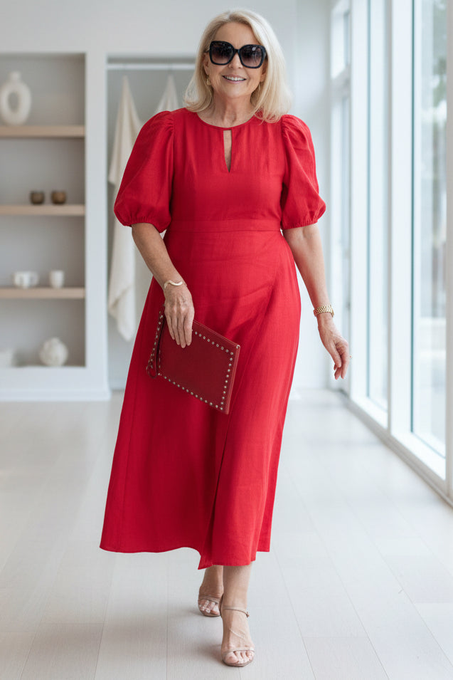 Abito Maxi Donna Elegante Sera Formale
