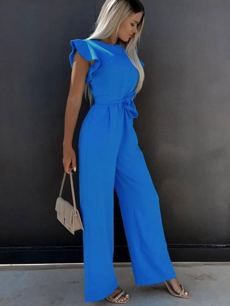 Tuta Estiva Donna Dettaglio Fiocco Stile Elegante - Vesarelli