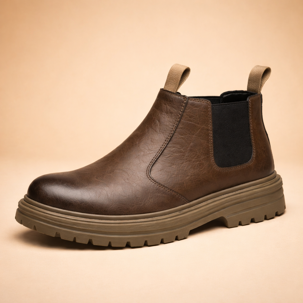 Stivaletti Chelsea Uomo Pelle Slip-On Minimalisti