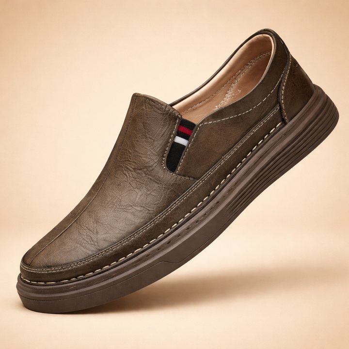 Scarpe Uomo Slip-On Comode Senza Lacci