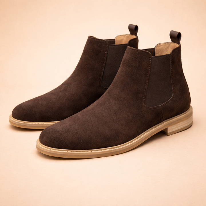 Stivaletti Chelsea Uomo Slip-On Eleganti Pelle - Vesarelli