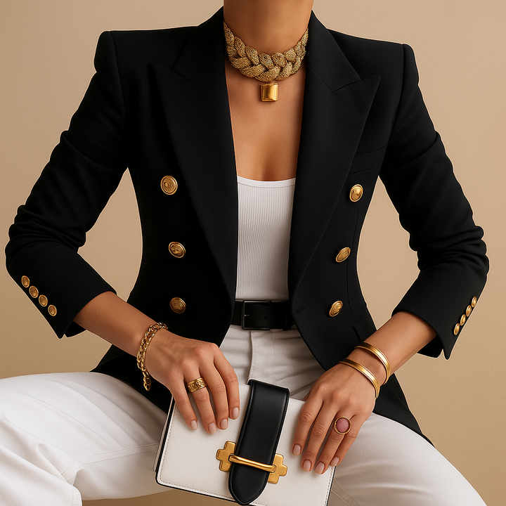 Blazer Donna Lungo Classico Vestibilità Regular - Vesarelli