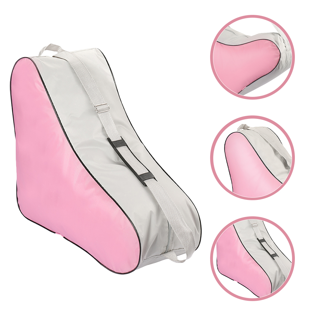 Elegante borsa per pattini a rotelle – Borsa traspirante per pattini in linea e da ghiaccio con tracolla regolabile 2