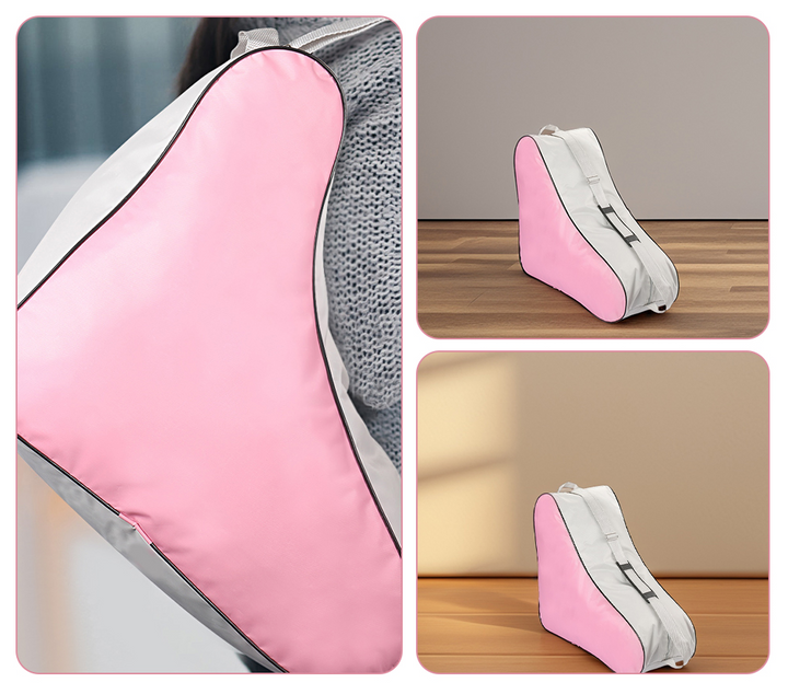 Elegante borsa per pattini a rotelle – Borsa traspirante per pattini in linea e da ghiaccio con tracolla regolabile 3