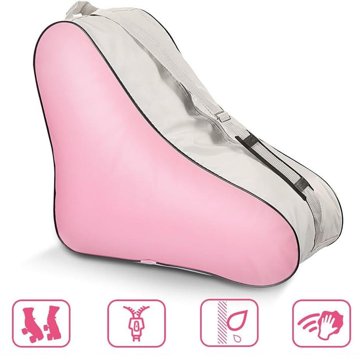 Elegante borsa per pattini a rotelle – Borsa traspirante per pattini in linea e da ghiaccio con tracolla regolabile 6