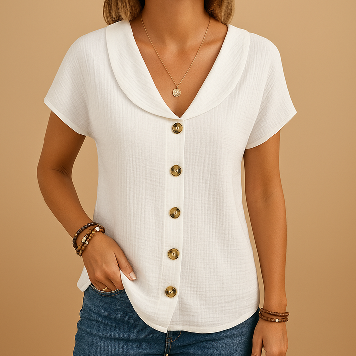 Camicetta Donna con Colletto Classico Elegante - Vesarelli