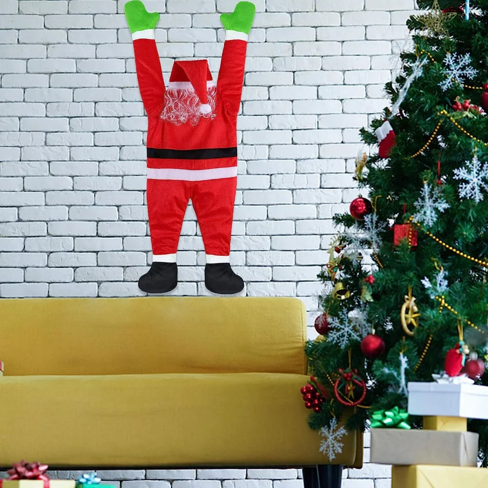 Eleganza natalizia | Decorazione di Babbo Natale da appendere per interni natalizi 4