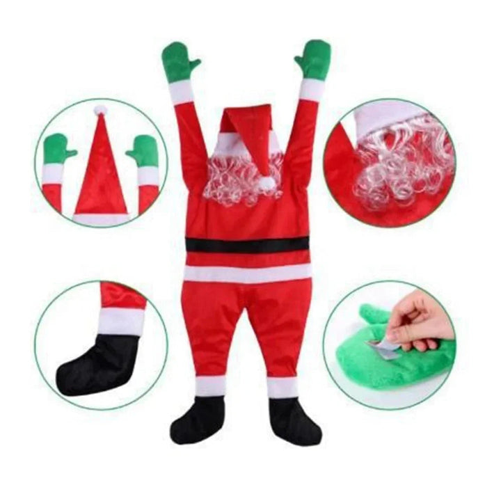 Eleganza natalizia | Decorazione di Babbo Natale da appendere per interni natalizi 6