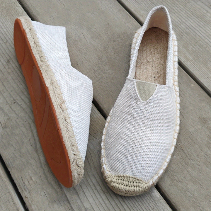 Espadrillas Donna Tomaia Tessuta Slip-On Suola Piatta - Vesarelli